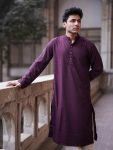 Cotton Panjabi | Purple
