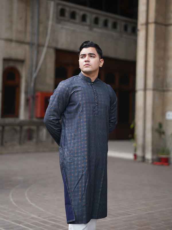 luxury afson print blue price 2980 discount price 2682